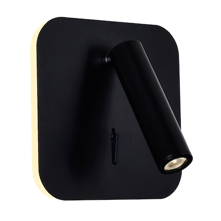 Cwi Lighting Private I LED Sconce With Matte Black Finish 1242W6-101